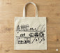 604Handcrafted Bastar-Inspired Art Tote Bag – Tribal Storytelling Design on Eco-Friendly Cotton | Unique Ethnic Accessory