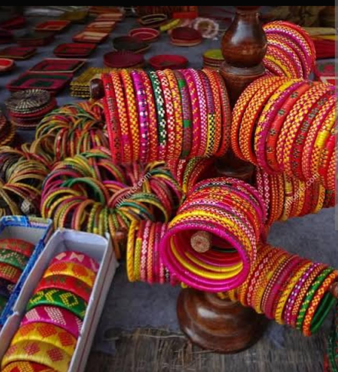 Bihar Sikki Grass Handcrafted Bangles – Colorful Traditional Women’s Bangles Set