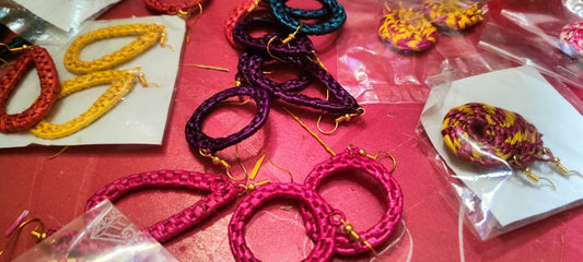 Handmade Sikki Grass Earrings – Eco-Friendly Ethnic Jewelry from Bihar