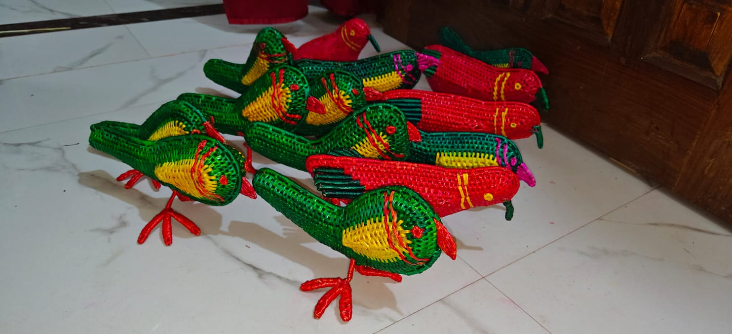 Handmade Sikki Craft Elephant Basket – Traditional Bihar Handwoven Home Décor