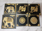 Handcrafted Sikki Art Wall Frames – Elephant Motif Set from Bihar Folk Craft