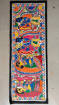 318 Handmade Madhubani Painting of Radha Krishna with Gopis – Traditional Indian Folk Art | Bihar Handicraft
