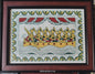 Handcrafted Manjusha Painting – Traditional Boat Race Folk Art on Framed Canvas | Bihar Handloom